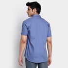 Men's 100% Cotton Casual Shirt, Mid Blue, small image number null